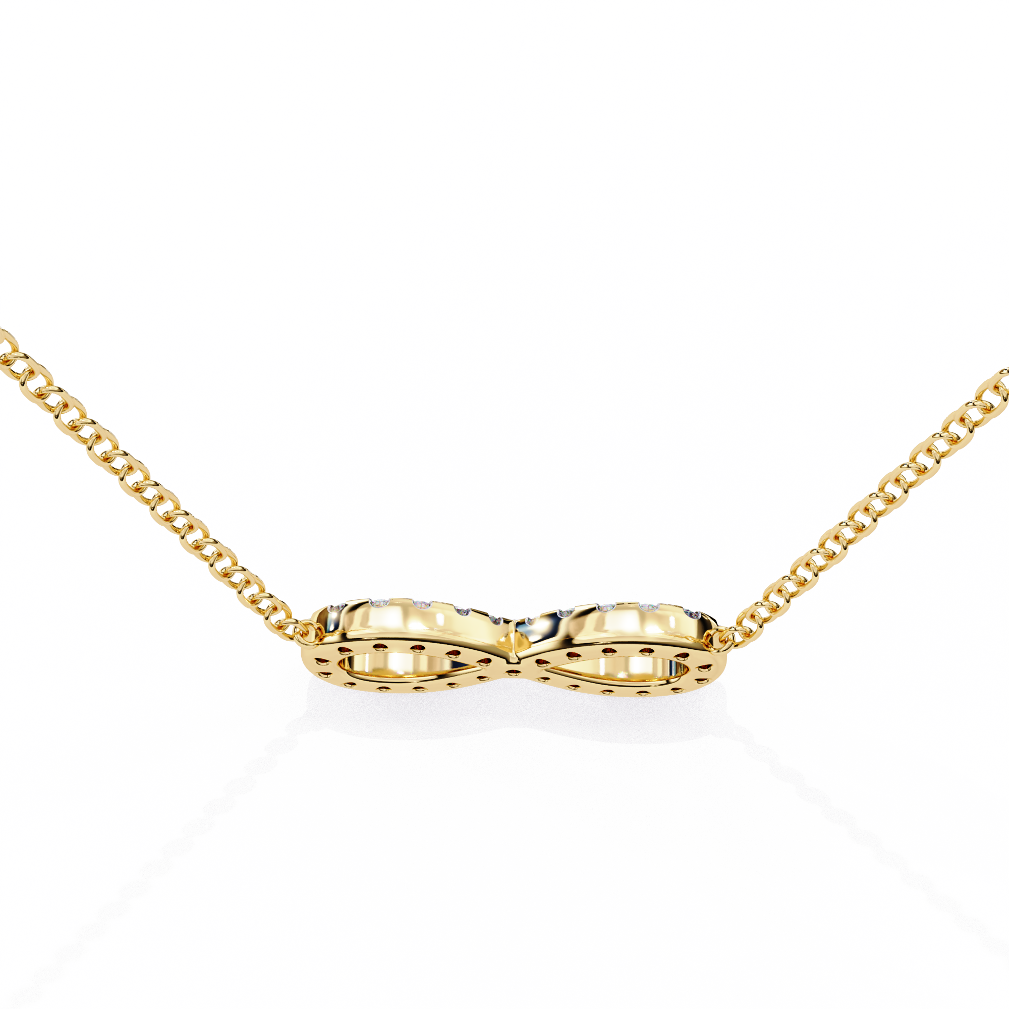 Solitairekart 0.32ct Natural Diamond Infinity Pendant-HI Color, VS-SI Clarity